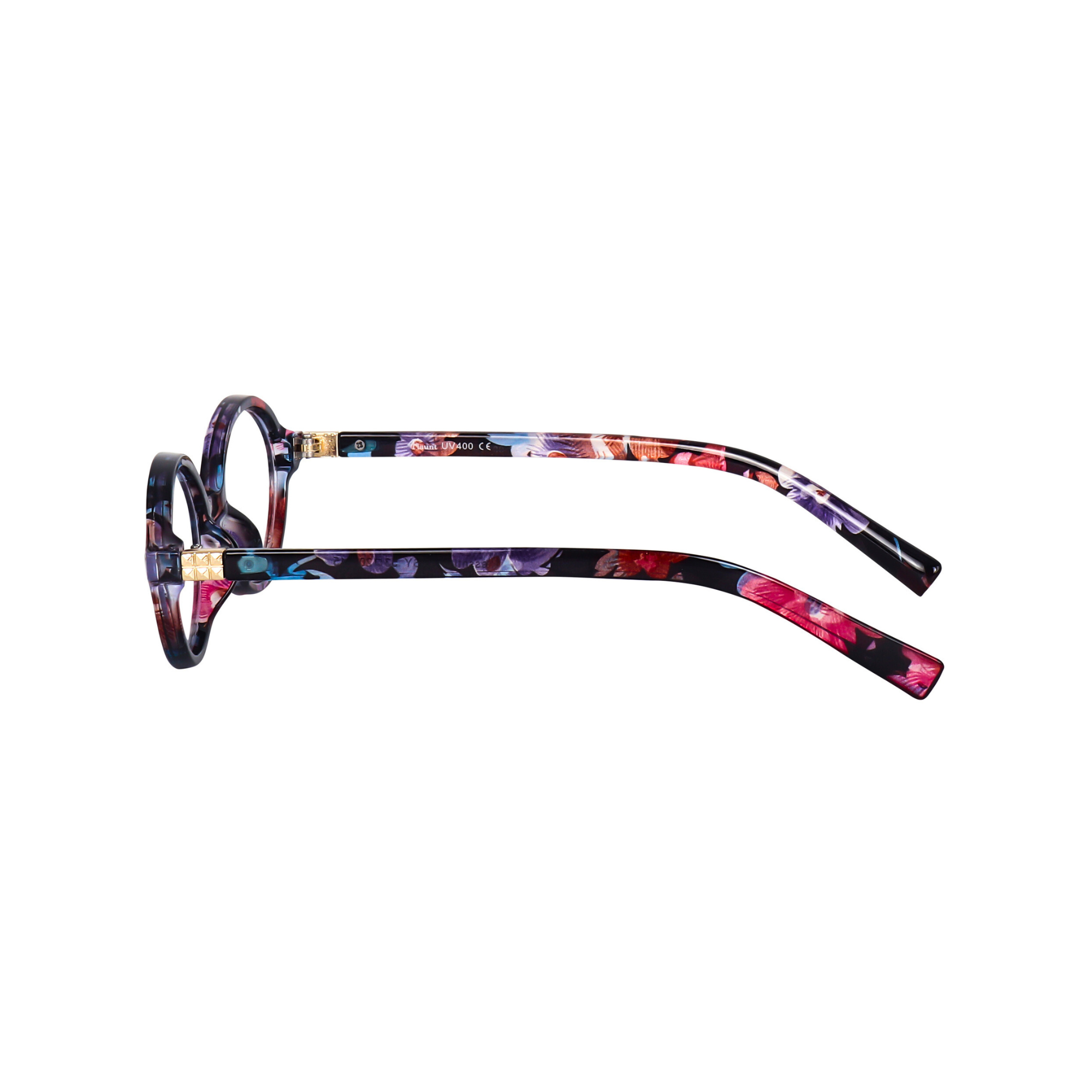 essntl series Retro Vintage 90s Oval Computer Glasses For Women - Floral Print essntl series Retro Vintage 90s Oval Computer Glasses For Women - Floral Print