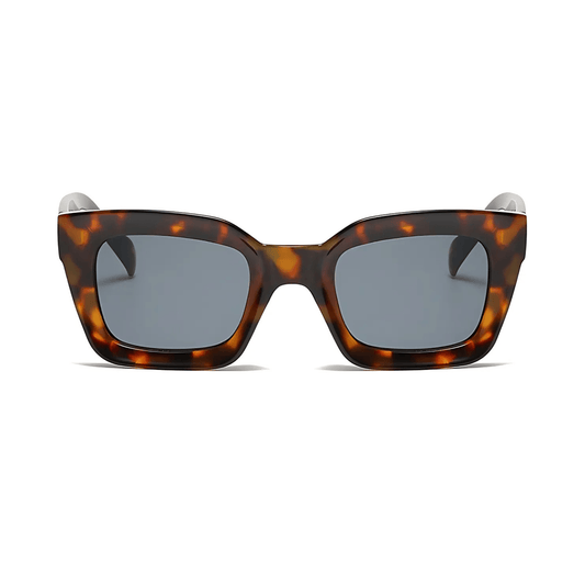 Dotted Series 3 Dots Square Sunglasses - Demi Grey