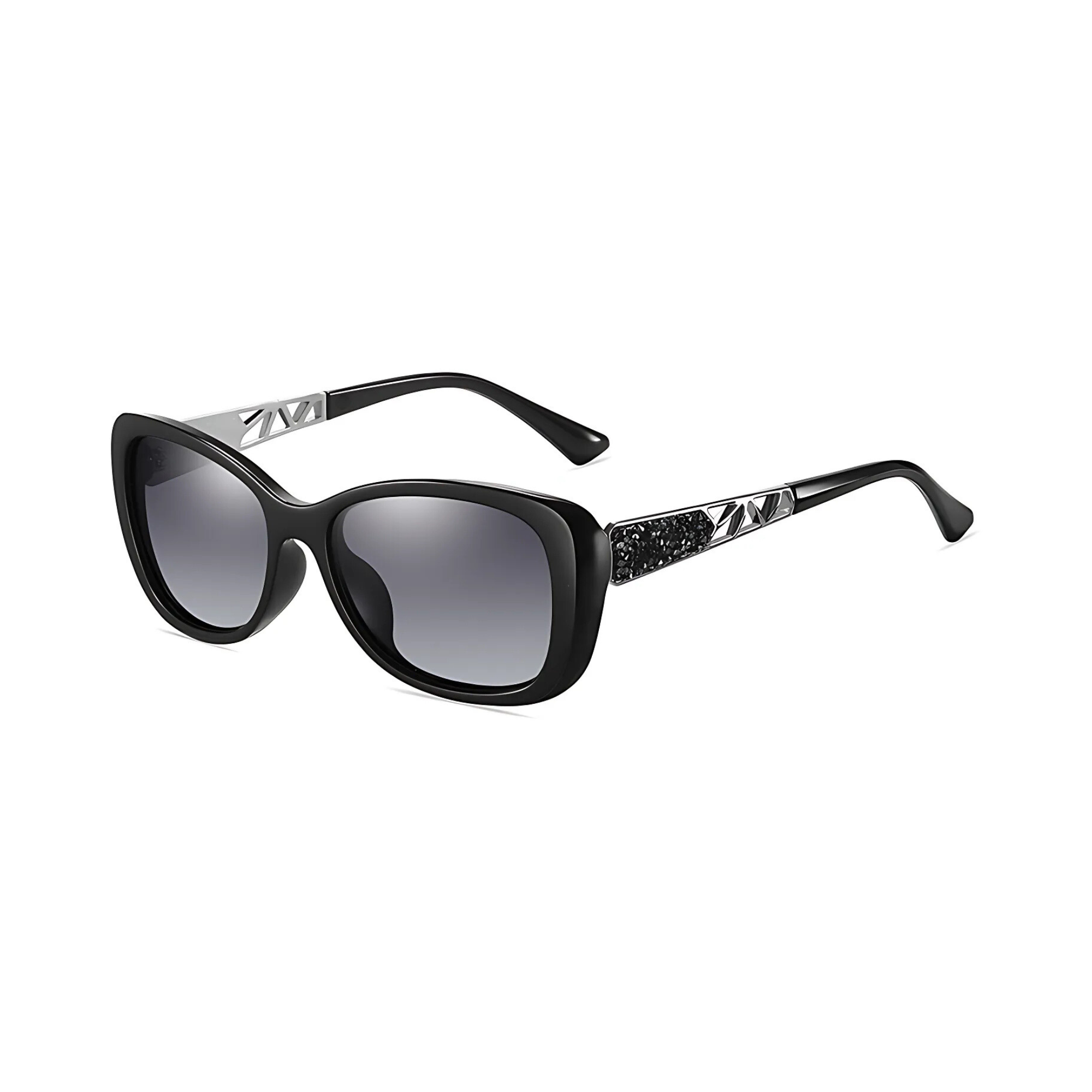 essntl series Butterfly Sparkling Crystal Sunglasses For Women - Ultra Black essntl series Butterfly Sparkling Crystal Sunglasses For Women - Ultra Black