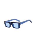 Futuristic Series Street Wear Y2K Rectangle Sunglasses - Cobalt Blue Futuristic Series Street Wear Y2K Rectangle Sunglasses - Cobalt Blue