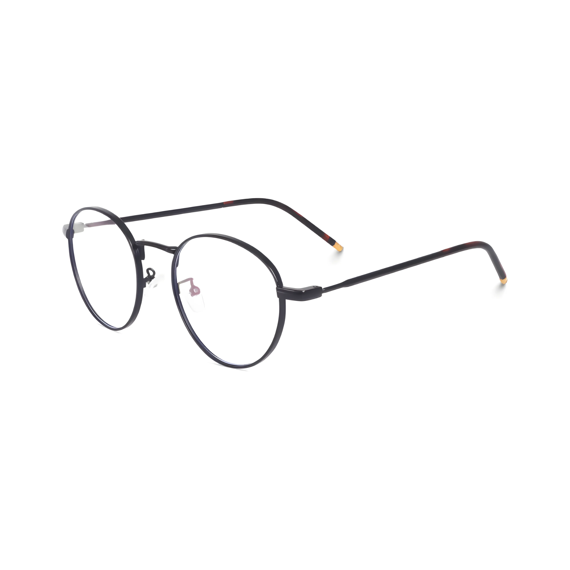 essntl series Vintage Round Computer Glasses For Men & Women Black Frame Clear Lenses essntl series Vintage Round Computer Glasses For Men & Women Black Frame Clear Lenses