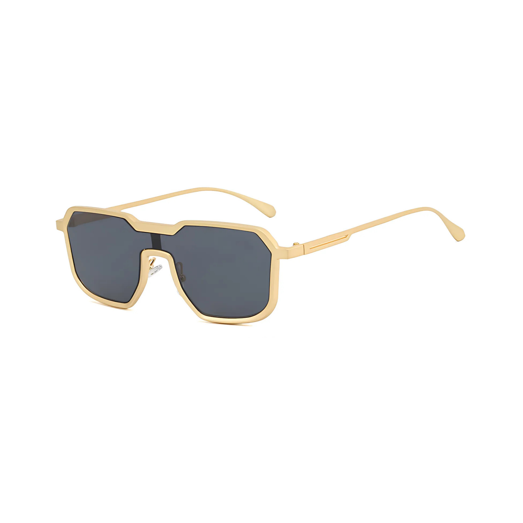 Monster Series Square Irregular Sunglasses For Men & Women - Golden Ash Monster Series Square Irregular Sunglasses For Men & Women - Golden Ash