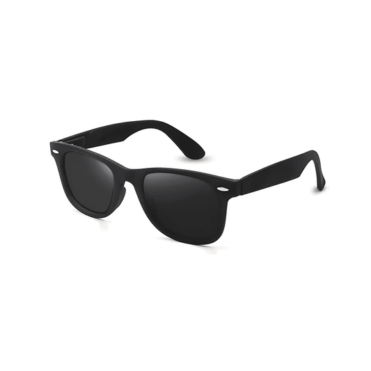 Klassic Series Polarized Wayfarer Sunglasses For Men & Women - (Matte Black)