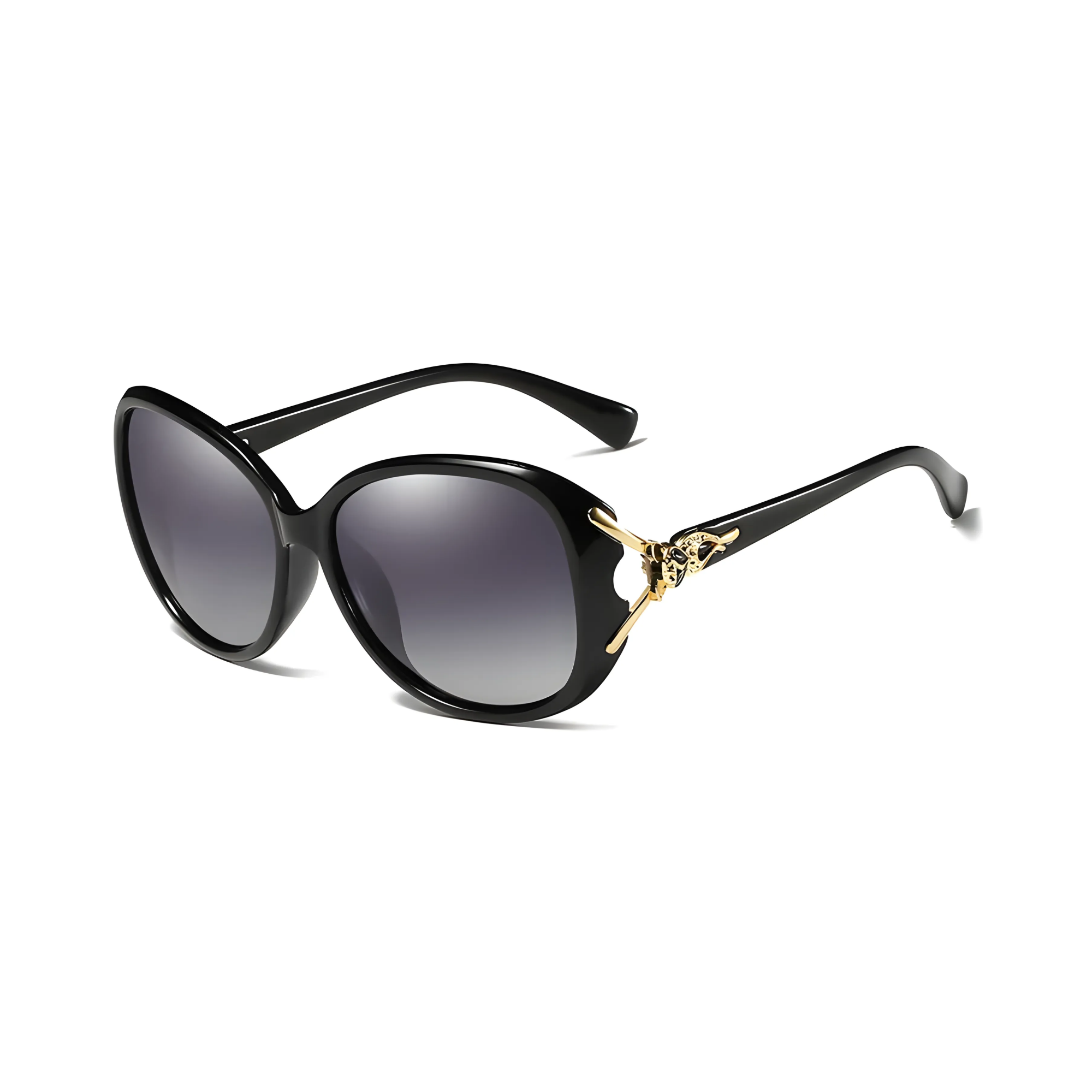 Royal Series Oval Fox Sunglasses For Women - Black Royal Series Oval Fox Sunglasses For Women - Black