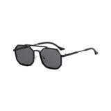 OCTO Series Metal Frame Octagon Sunglasses - Black OCTO Series Metal Frame Octagon Sunglasses - Black