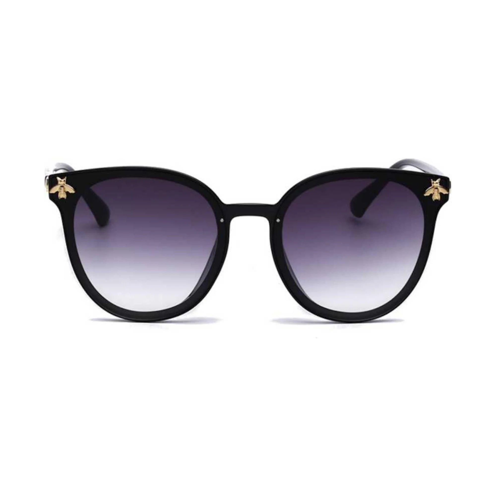 Queen Bee Oval Sunglasses For Women - Black Queen Bee Oval Sunglasses For Women - Black