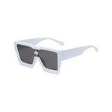 Monster Series Luxury Oversized Sunglasses - White Monster Series Luxury Oversized Sunglasses - White