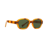 Dotted Series Retro Y2K Rectangle Polarized Sunglasses - Caramel Glaze Green Lenses Dotted Series Retro Y2K Rectangle Polarized Sunglasses - Caramel Glaze Green Lenses
