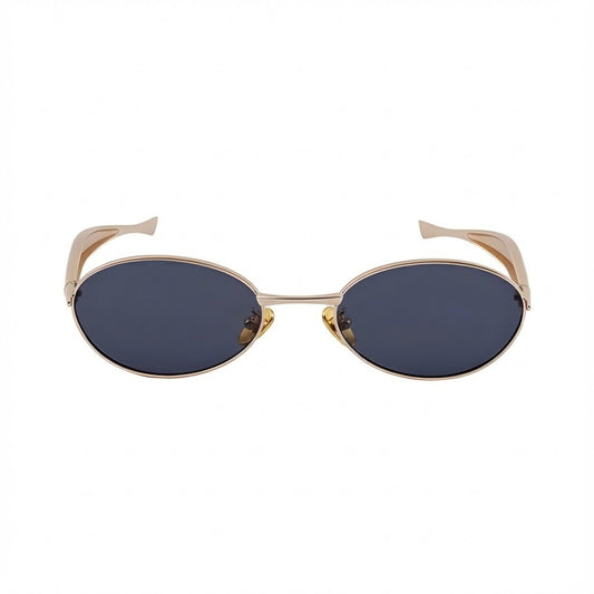 Aurelia Oval Unisex Sunglasses - Golden Ash
