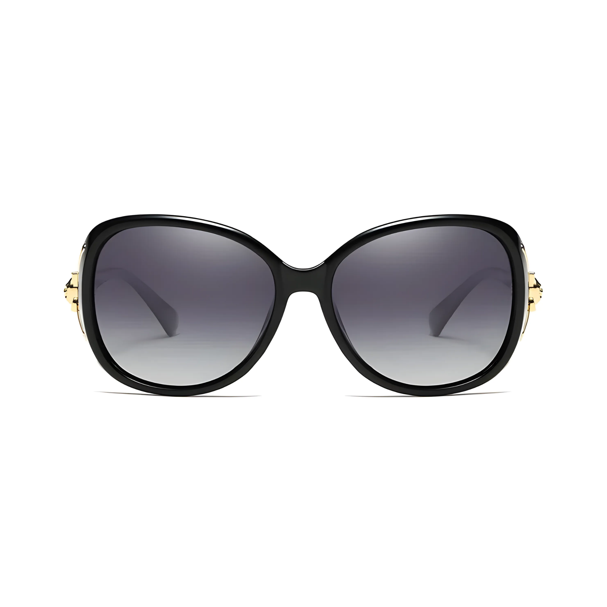 Royal Series Oval Fox Sunglasses For Women - Black Royal Series Oval Fox Sunglasses For Women - Black