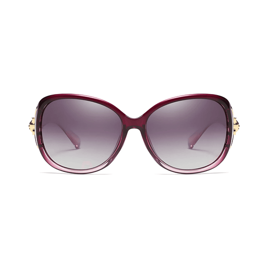 Royal Series Oval Fox Sunglasses For Women - Violet