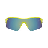Futuristic Series Half Rim Sports Sunglasses - Yellow Frame Blue Yellow Gradient Lenses Futuristic Series Half Rim Sports Sunglasses - Yellow Frame Blue Yellow Gradient Lenses