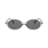 essntl series Retro Vintage 90s Oval Sunglasses For Men & Women - Transparent Grey Frame Grey Lenses essntl series Retro Vintage 90s Oval Sunglasses For Men & Women - Transparent Grey Frame Grey Lenses
