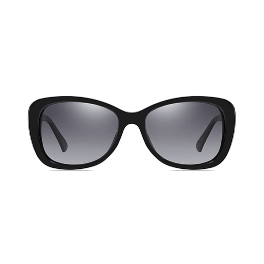 essntl series Butterfly Sparkling Crystal Sunglasses For Women - Ultra Black