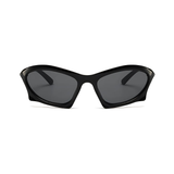 Futuristic Series Bat Y2K Sunglasses - Black Frame & Grey Lenses Futuristic Series Bat Y2K Sunglasses - Black Frame & Grey Lenses