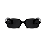 essntl series Retro Vintage Narrow 90s Rectangle Sunglasses For Men & Women - Black Grey essntl series Retro Vintage Narrow 90s Rectangle Sunglasses For Men & Women - Black Grey