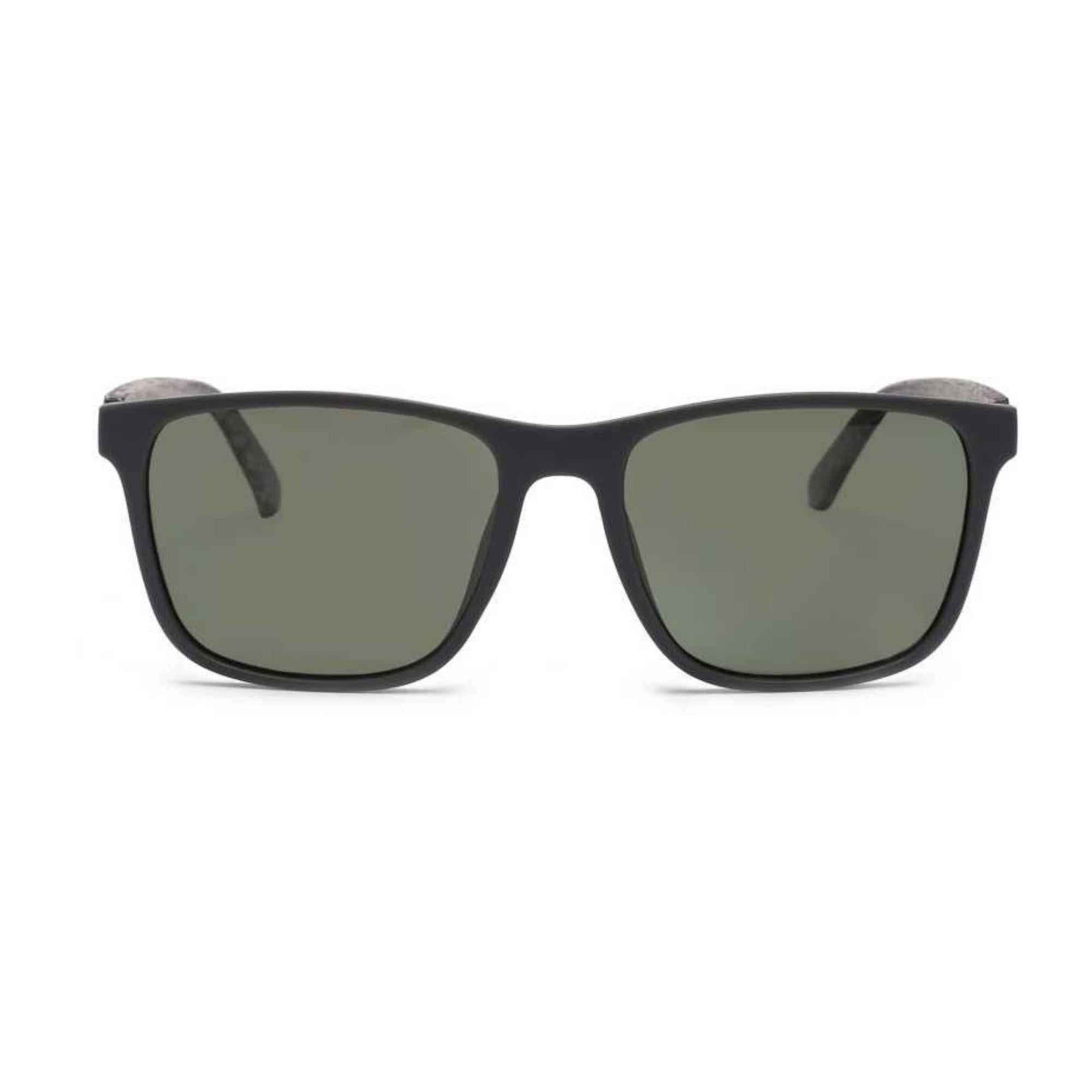 Klassic Series Rectangle Polarized & UV Protected Sunglasses Grey Frame & Green Lenses Klassic Series Rectangle Polarized & UV Protected Sunglasses Grey Frame & Green Lenses