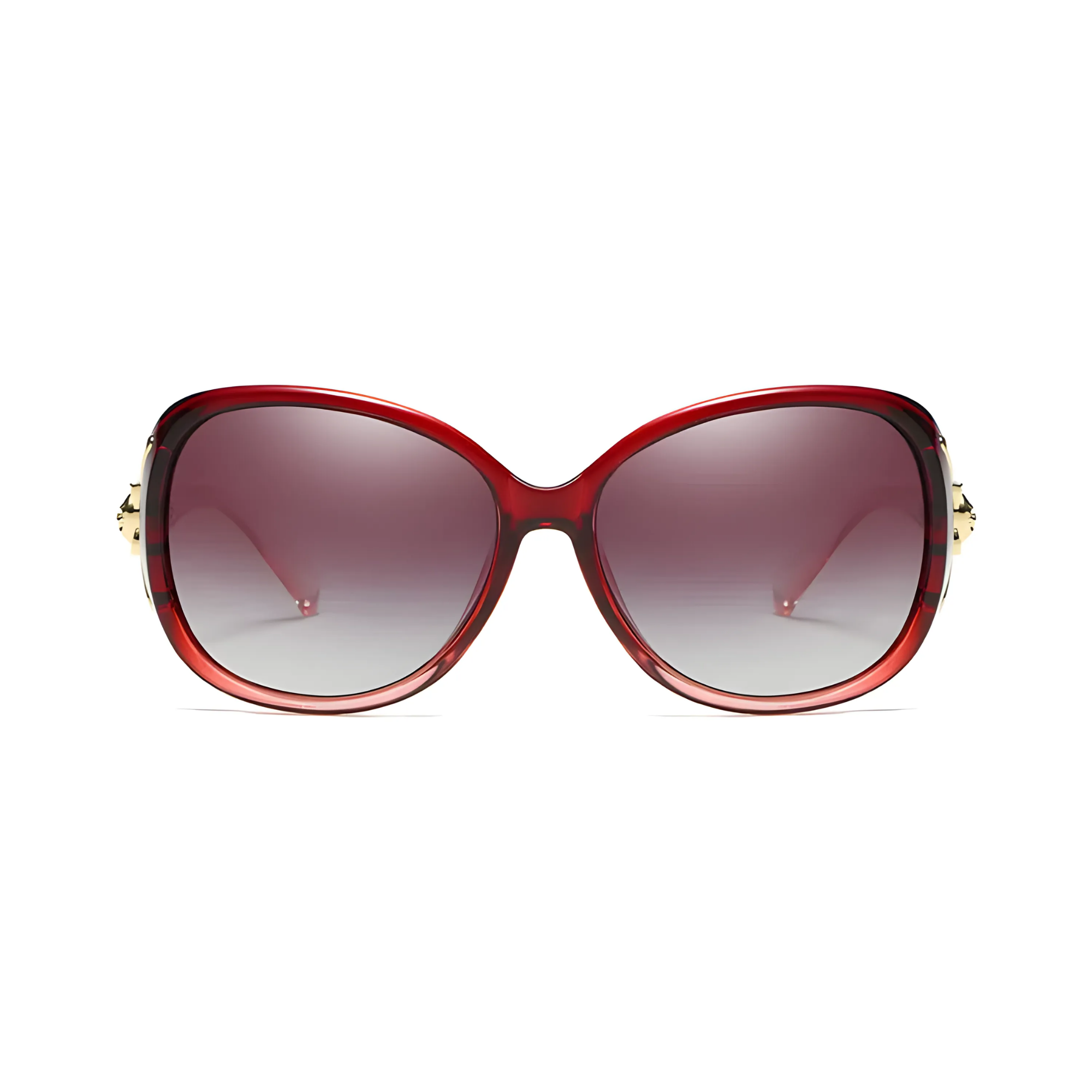 Royal Series Oval Fox Sunglasses For Women - Red Royal Series Oval Fox Sunglasses For Women - Red
