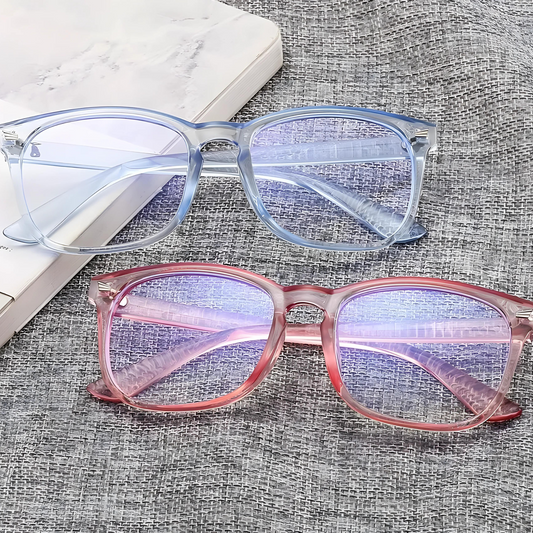 WINGZ Series Pack Of 2 Blue Light Blocking Computer Glasses - Pink & Blue