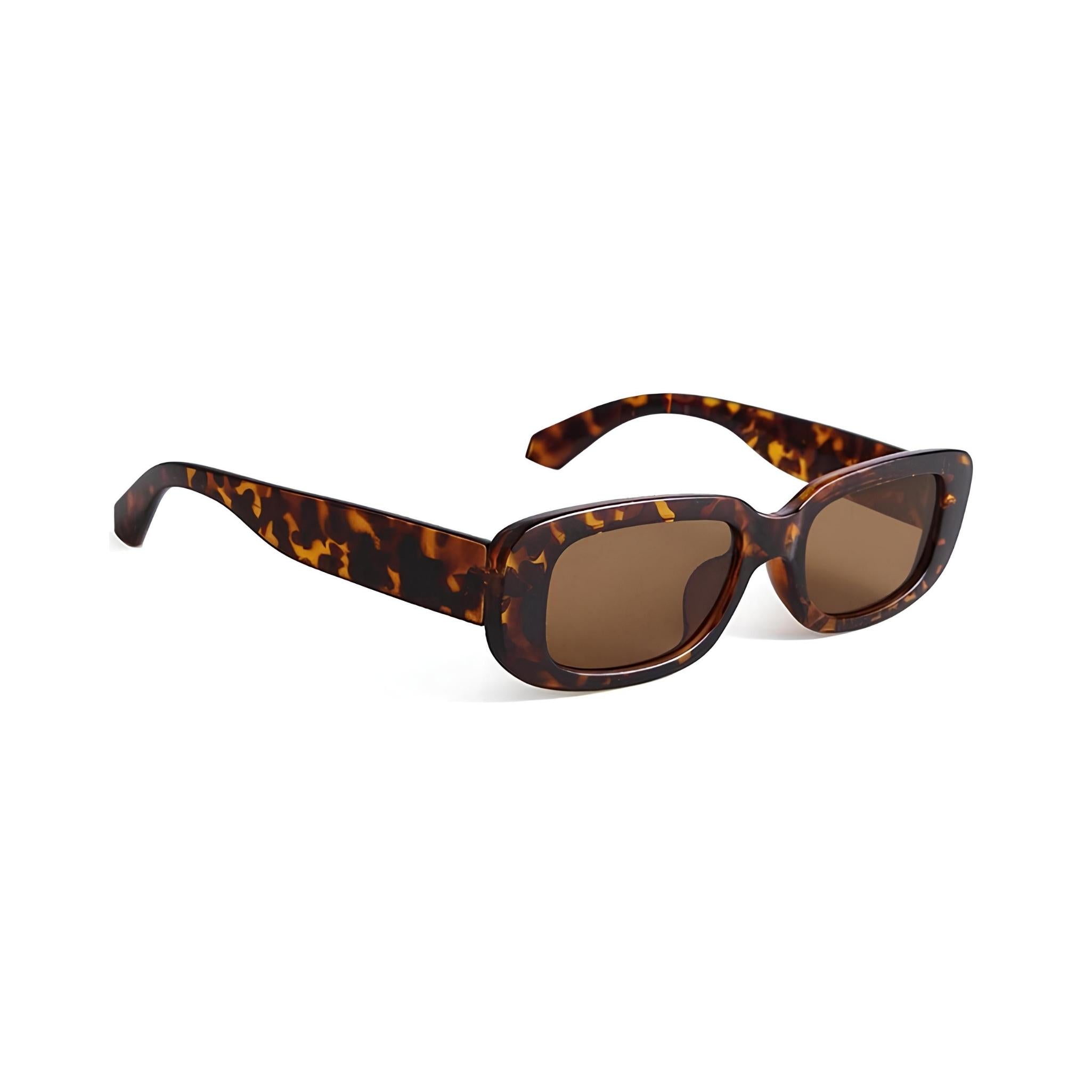 Rectro Series Retro Rectangular Sunglasses - Leopard Print Rectro Series Retro Rectangular Sunglasses - Leopard Print