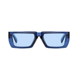 Futuristic Series Street Wear Y2K Rectangle Sunglasses - Cobalt Blue Futuristic Series Street Wear Y2K Rectangle Sunglasses - Cobalt Blue
