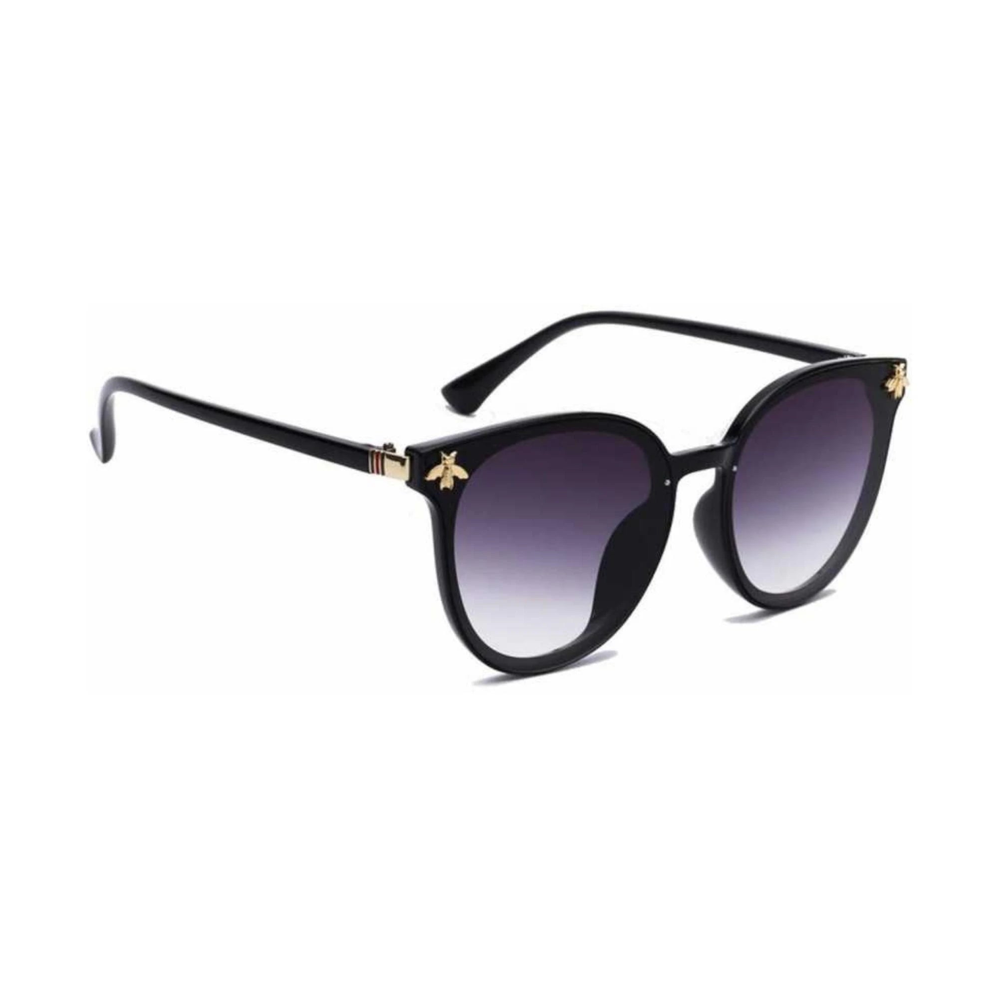 Queen Bee Oval Sunglasses For Women - Black Queen Bee Oval Sunglasses For Women - Black