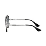 Bold Series Metal Frame Pilot Aviator Sunglasses - Silver Frame Gradient Blue Lens Bold Series Metal Frame Pilot Aviator Sunglasses - Silver Frame Gradient Blue Lens