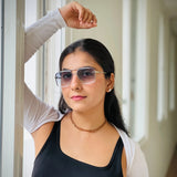 Bold Series Metal Frame Square Sunglasses - Black Bold Series Metal Frame Square Sunglasses - Black