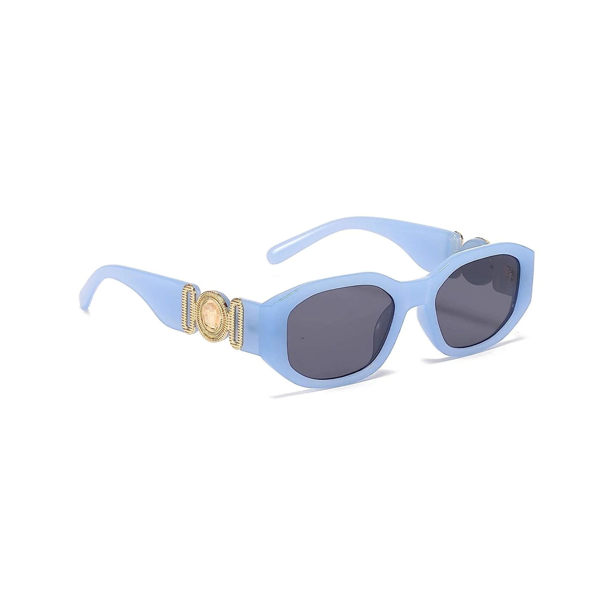 HexaBella Hexagon Irregular Sunglasses - Blue HexaBella Hexagon Irregular Sunglasses - Blue