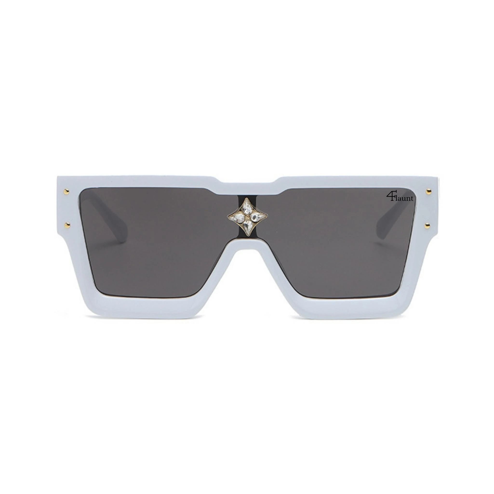 Monster Series Luxury Oversized Sunglasses - White Monster Series Luxury Oversized Sunglasses - White