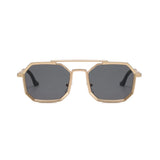 OCTO Series Metal Frame Octagon Sunglasses - Gold OCTO Series Metal Frame Octagon Sunglasses - Gold