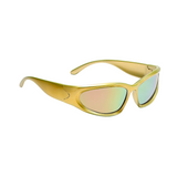 Futuristic Series Y2K Wraparound Sunglasses - Gold Frame Pink Mirrored Futuristic Series Y2K Wraparound Sunglasses - Gold Frame Pink Mirrored