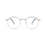 essntl series Vintage Round Computer Glasses For Men & Women Silver Frame Clear Lenses essntl series Vintage Round Computer Glasses For Men & Women Silver Frame Clear Lenses