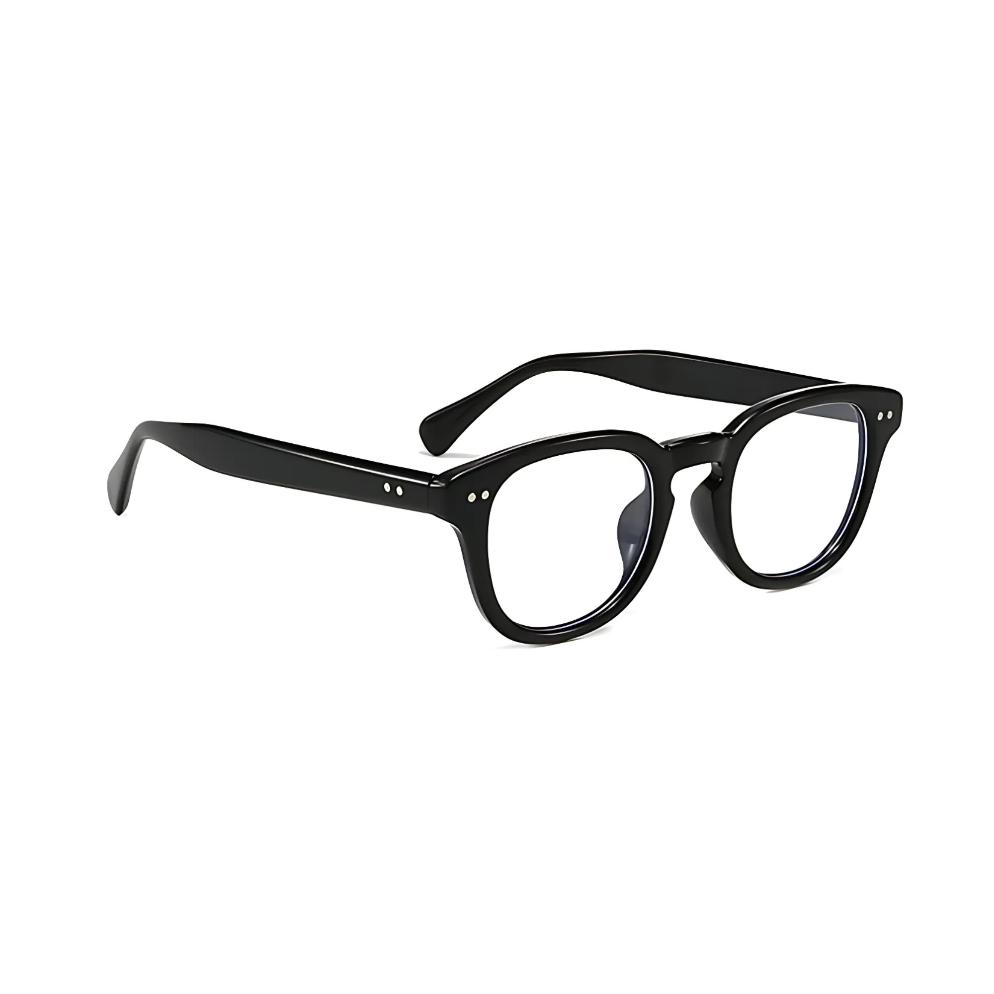 Dotted Series Panto Blue Light Blocking Glasses for Men & Women - Black Dotted Series Panto Blue Light Blocking Glasses for Men & Women - Black