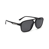 Klassic Series Rectangle Polarized & UV Protected Sunglasses Matte Black Frame & Grey Lenses Klassic Series Rectangle Polarized & UV Protected Sunglasses Matte Black Frame & Grey Lenses