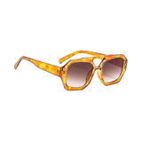 Rebel Retro Vintage 70s Hexagonal Aviator Double Bridge Sunglasses - Honey Tortoise Frame Brown Lenses Rebel Retro Vintage 70s Hexagonal Aviator Double Bridge Sunglasses - Honey Tortoise Frame Brown Lenses