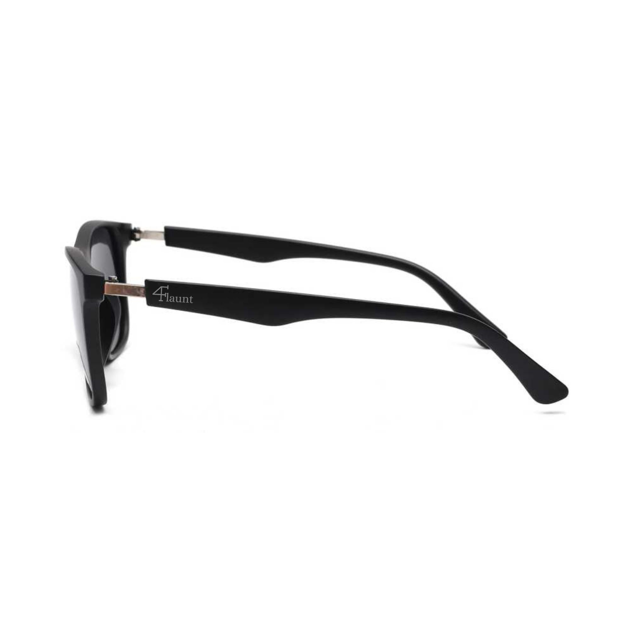 Klassic Series Rectangle Polarized & UV Protected Sunglasses Black Frame & Grey Lenses Klassic Series Rectangle Polarized & UV Protected Sunglasses Black Frame & Grey Lenses