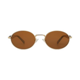 essntl Series Retro Oval Sunglasses For Men & Women - Emerald Brown essntl Series Retro Oval Sunglasses For Men & Women - Emerald Brown