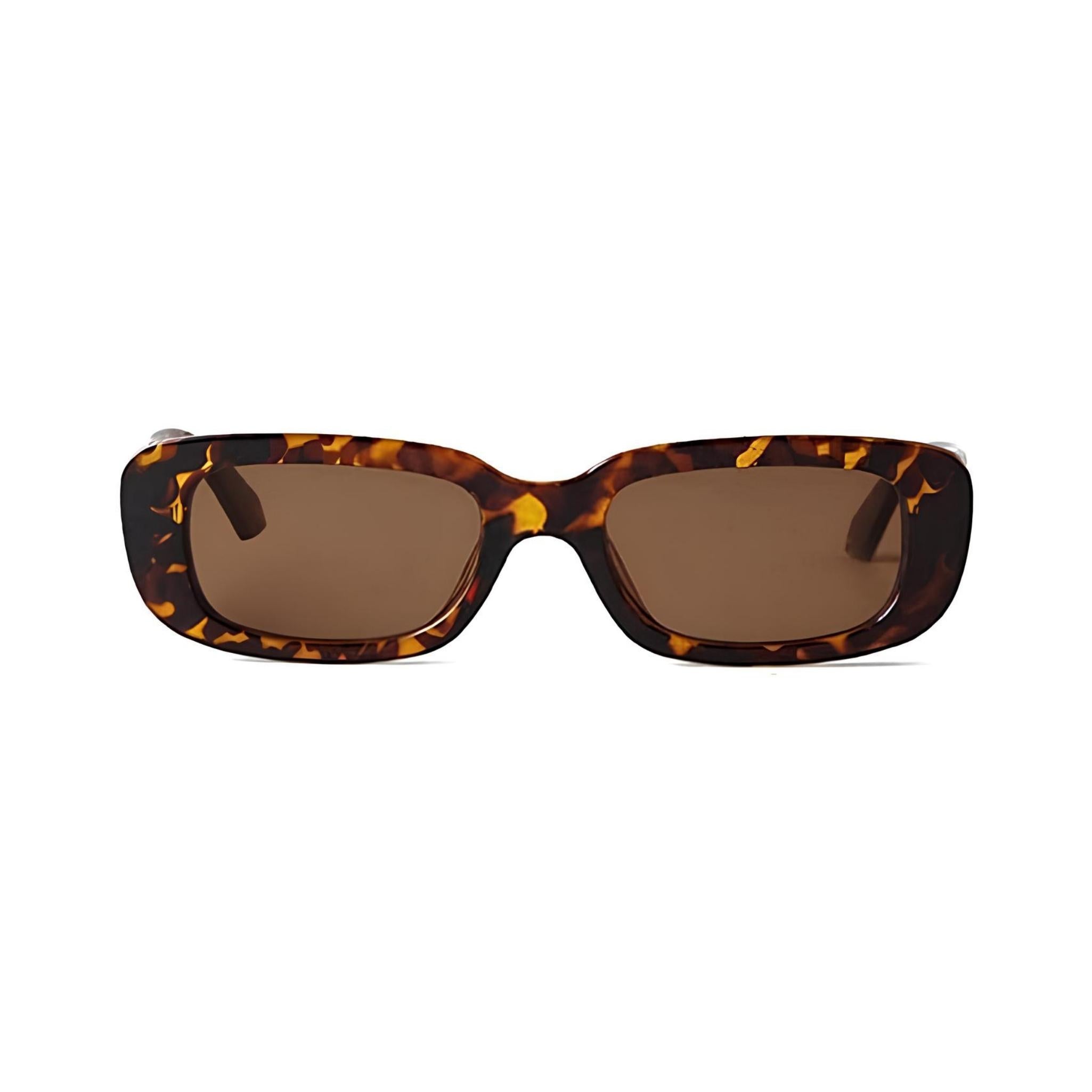 Rectro Series Retro Rectangular Sunglasses - Leopard Print Rectro Series Retro Rectangular Sunglasses - Leopard Print