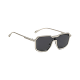Monster Series Square Irregular Sunglasses For Men & Women - Onyx Silver Monster Series Square Irregular Sunglasses For Men & Women - Onyx Silver