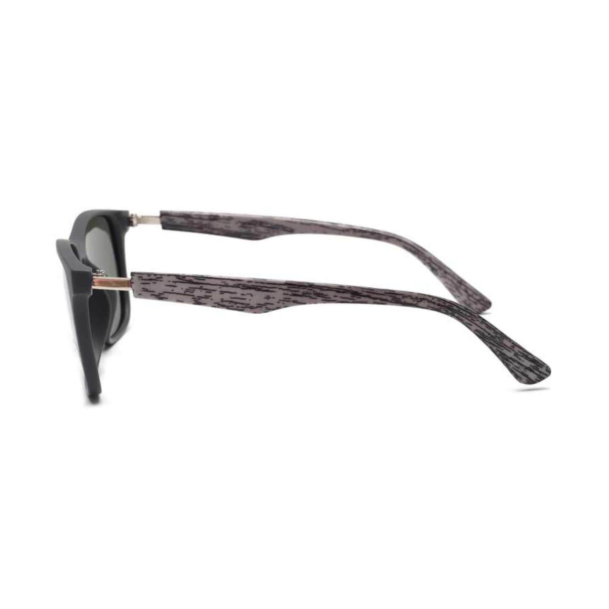 Klassic Series Rectangle Polarized & UV Protected Sunglasses Grey Frame & Green Lenses Klassic Series Rectangle Polarized & UV Protected Sunglasses Grey Frame & Green Lenses