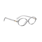 essntl series Retro Vintage 90s Oval Computer Glasses For Men & Women - Transparent Grey essntl series Retro Vintage 90s Oval Computer Glasses For Men & Women - Transparent Grey