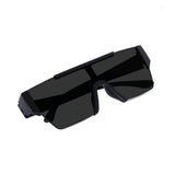 Monster Series UV Protected Square Sunglasses - Black Frame Grey Lens Monster Series UV Protected Square Sunglasses - Black Frame Grey Lens
