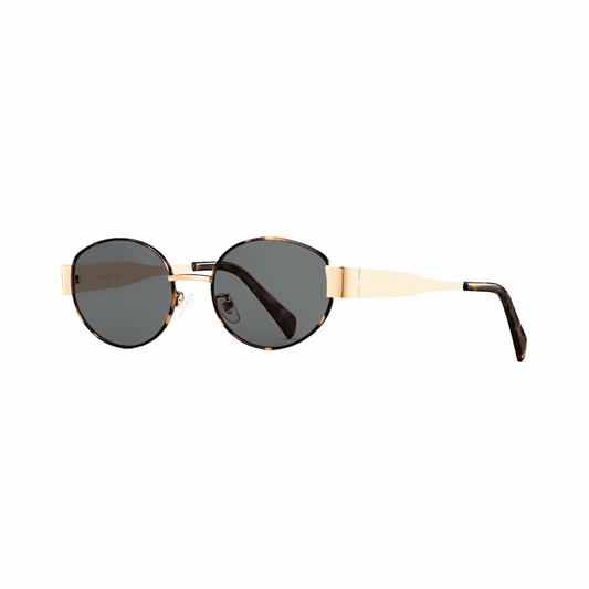 essntl Series Retro Oval 90s Sunglasses For Men & Women Wild Edit - Wild Shadow