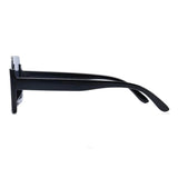 HautRim Series Half Rim Rectangular Sunglasses - Black HautRim Series Half Rim Rectangular Sunglasses - Black