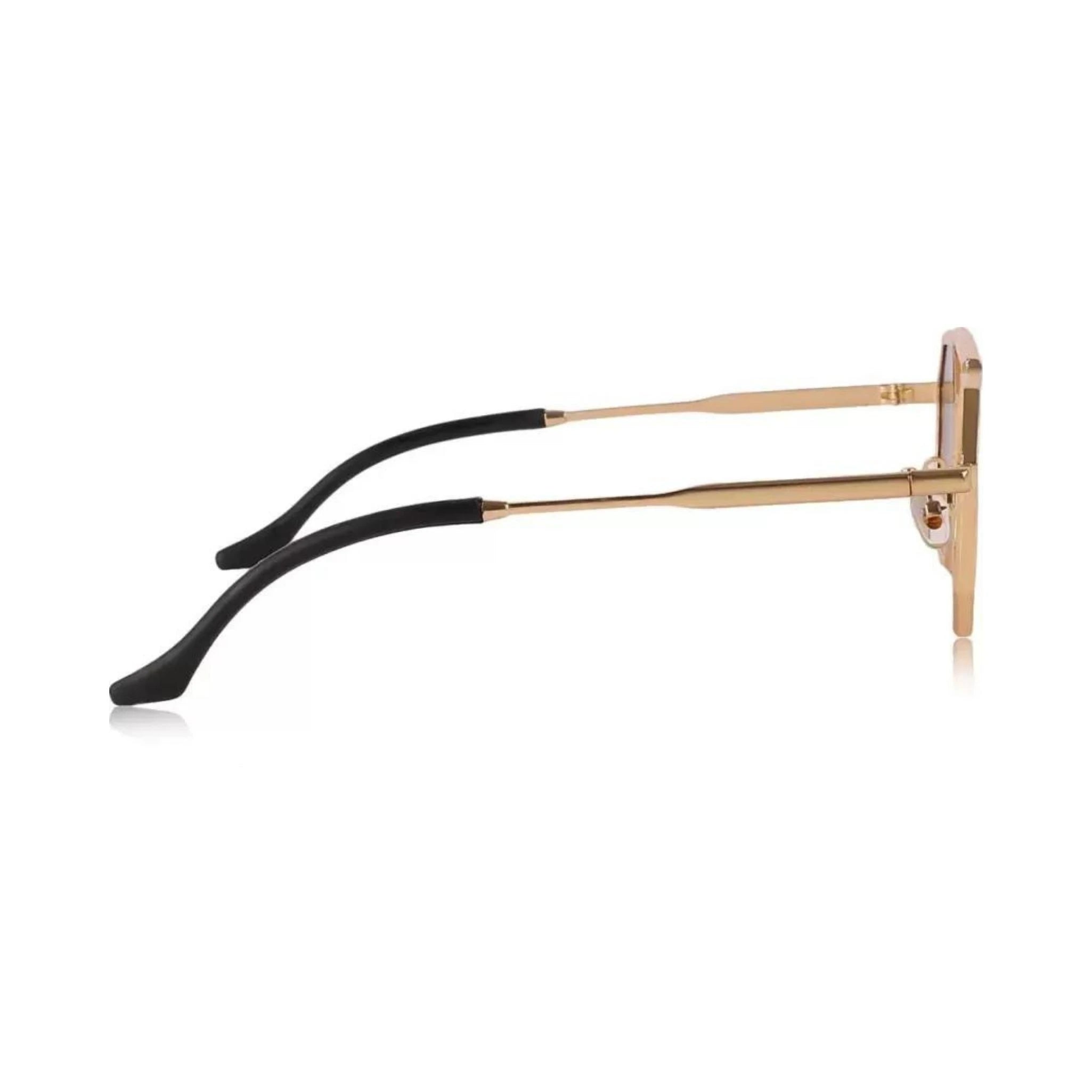 OCTO Series Metal Frame Octagon Sunglasses - Gold OCTO Series Metal Frame Octagon Sunglasses - Gold