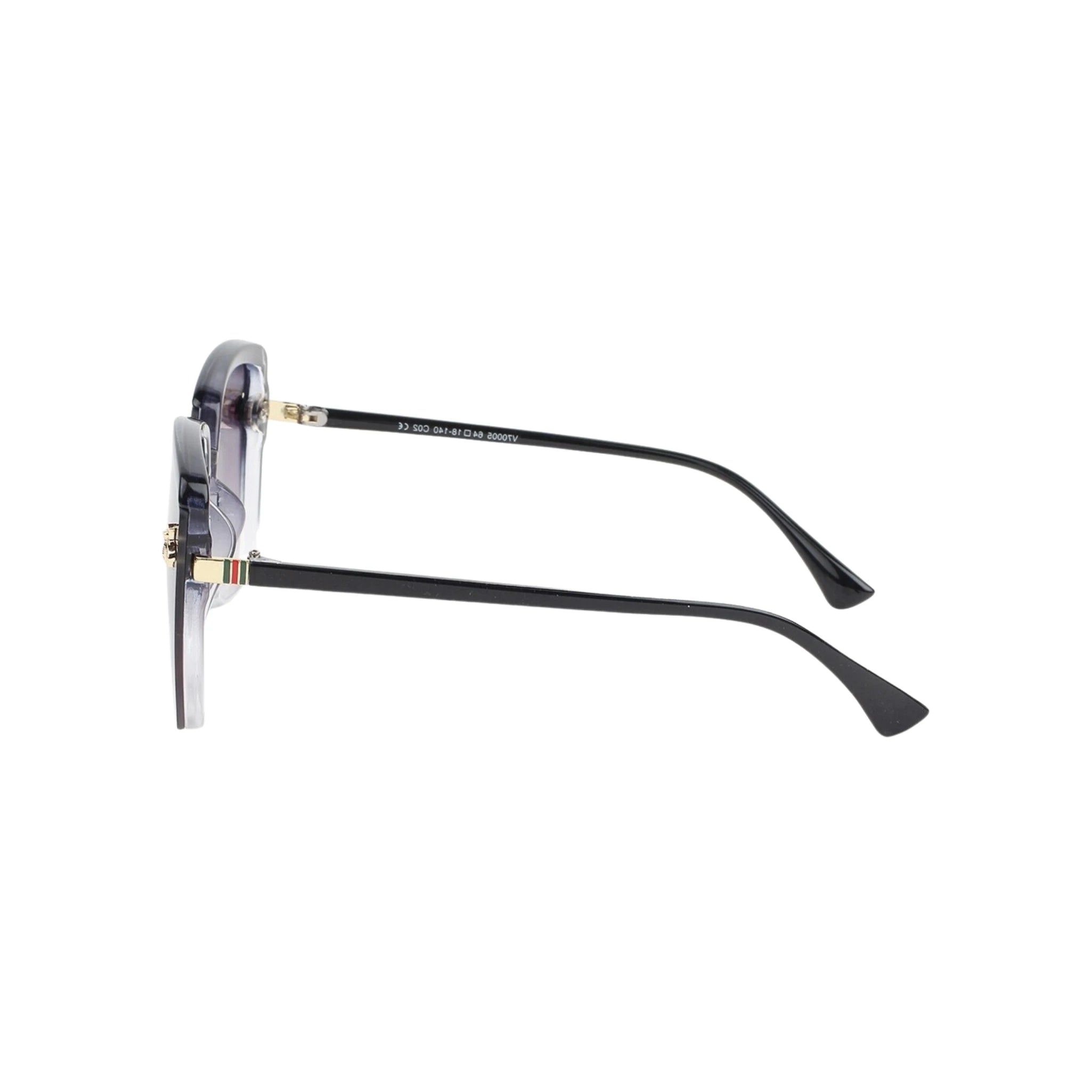 Queen Bee Oversized Square Sunglasses For Women - Black Clear Queen Bee Oversized Square Sunglasses For Women - Black Clear