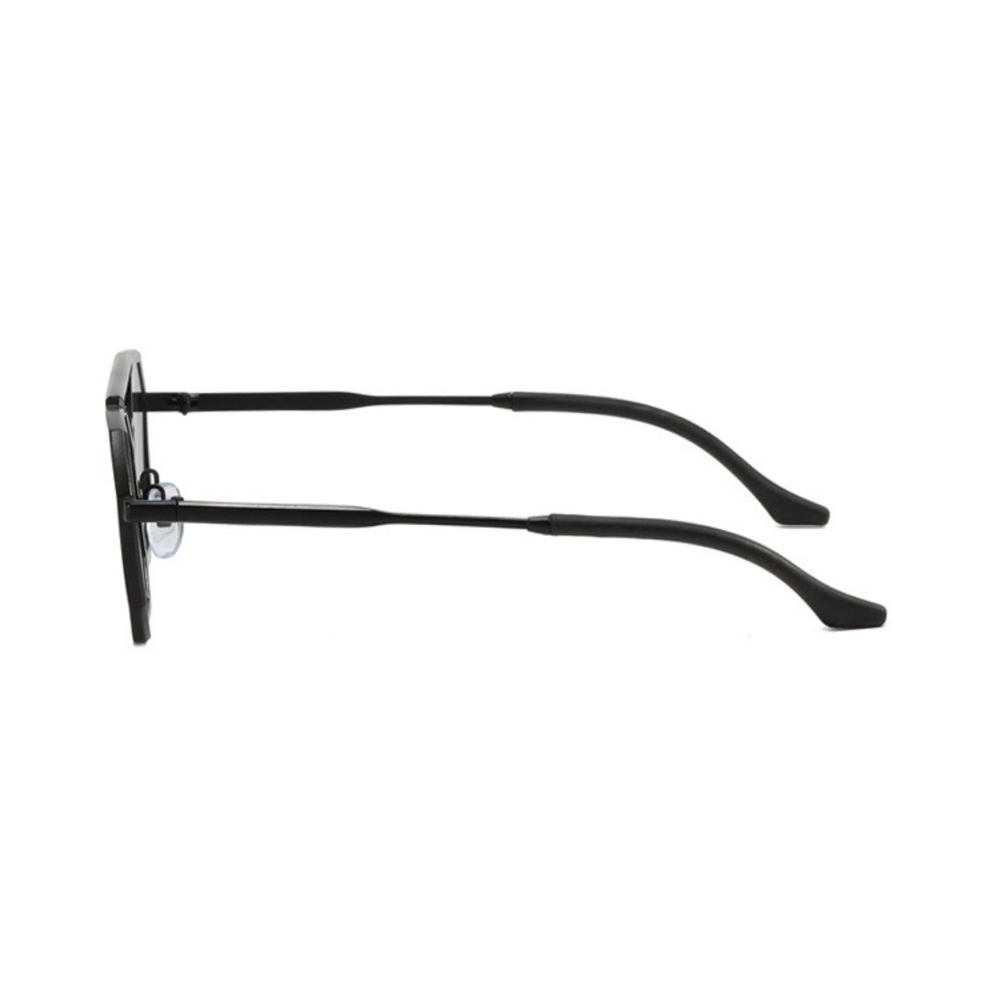 OCTO Series Metal Frame Octagon Sunglasses - Black OCTO Series Metal Frame Octagon Sunglasses - Black