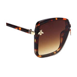 Queen Bee Oversized Square Sunglasses For Women - Leopard Print Queen Bee Oversized Square Sunglasses For Women - Leopard Print