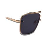 Bold Series Metal Frame Square Sunglasses - Gold Frame Black Lens Bold Series Metal Frame Square Sunglasses - Gold Frame Black Lens